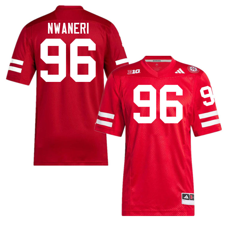Nebraska Cornhuskers #96 Williams Nwaneri College Football Jerseys Stitched-Scarlet
